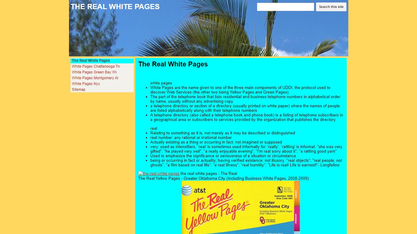 THE REAL WHITE PAGES - Google